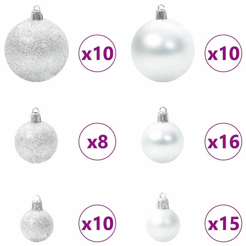 vidaXL Karcsú karácsonyfa 300 LED-del Zöld 180 cm PVC és tömör fenyőfa