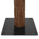 vidaXL Karcsú karácsonyfa 300 LED-del Zöld 210 cm PVC és tömör fenyőfa