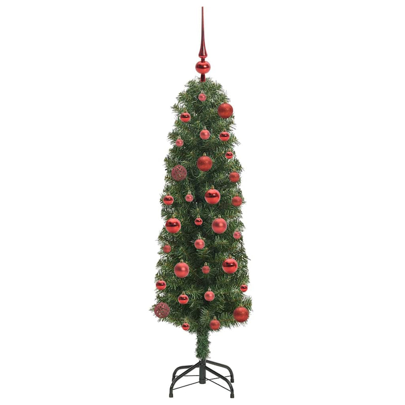 vidaXL Mű karácsonyfa 150 LED-del Zöld 120 cm PVC, acél és műanyag