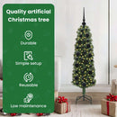 vidaXL Mű karácsonyfa 150 LED-del Zöld 120 cm PVC, acél és műanyag