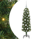 vidaXL Mű karácsonyfa 150 LED-del Zöld 120 cm PVC, acél és műanyag