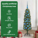 vidaXL Mű karácsonyfa 150 LED-del Zöld 120 cm PVC, acél és műanyag
