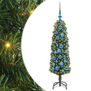 vidaXL Mű karácsonyfa 150 LED-del Zöld 120 cm PVC, acél és műanyag