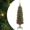 vidaXL Mű karácsonyfa 150 LED-del Zöld 150 cm PVC, acél és műanyag