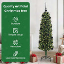 vidaXL Mű karácsonyfa 150 LED-del Zöld 150 cm PVC, acél és műanyag