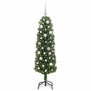 vidaXL Mű karácsonyfa 150 LED-del Zöld 150 cm PVC, acél és műanyag