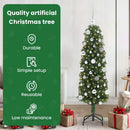 vidaXL Mű karácsonyfa 150 LED-del Zöld 150 cm PVC, acél és műanyag