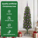 vidaXL Mű karácsonyfa 150 LED-del Zöld 150 cm PVC, acél és műanyag