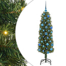 vidaXL Mű karácsonyfa 150 LED-del Zöld 150 cm PVC, acél és műanyag