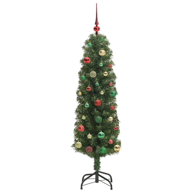 vidaXL Mű karácsonyfa 150 LED-del Zöld 150 cm PVC, acél és műanyag