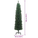 vidaXL Mű karácsonyfa 300 LED-del Zöld 180 cm PVC, acél és műanyag