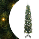 vidaXL Mű karácsonyfa 300 LED-del Zöld 180 cm PVC, acél és műanyag