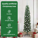 vidaXL Mű karácsonyfa 300 LED-del Zöld 180 cm PVC, acél és műanyag
