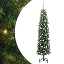 vidaXL Mű karácsonyfa 300 LED-del Zöld 180 cm PVC, acél és műanyag