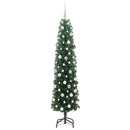 vidaXL Mű karácsonyfa 300 LED-del Zöld 180 cm PVC, acél és műanyag