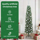 vidaXL Mű karácsonyfa 300 LED-del Zöld 180 cm PVC, acél és műanyag