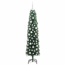 vidaXL Mű karácsonyfa 300 LED-del Zöld 180 cm PVC, acél és műanyag