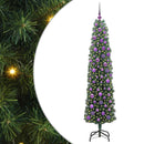 vidaXL Mű karácsonyfa 300 LED-del Zöld 180 cm PVC, acél és műanyag