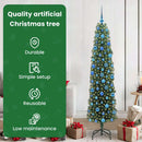 vidaXL Mű karácsonyfa 300 LED-del Zöld 180 cm PVC, acél és műanyag