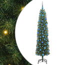 vidaXL Mű karácsonyfa 300 LED-del Zöld 180 cm PVC, acél és műanyag