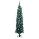 vidaXL Mű karácsonyfa 300 LED-del Zöld 180 cm PVC, acél és műanyag