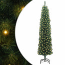 vidaXL Mű karácsonyfa 300 LED-del Zöld 210 cm PVC, acél és műanyag