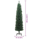 vidaXL Mű karácsonyfa 300 LED-del Zöld 240 cm PVC, acél és műanyag