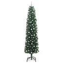 vidaXL Mű karácsonyfa 300 LED-del Zöld 240 cm PVC, acél és műanyag