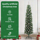 vidaXL Mű karácsonyfa 300 LED-del Zöld 240 cm PVC, acél és műanyag