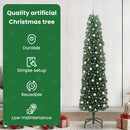 vidaXL Mű karácsonyfa 300 LED-del Zöld 240 cm PVC, acél és műanyag
