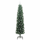 vidaXL Mű karácsonyfa 300 LED-del Zöld 240 cm PVC, acél és műanyag