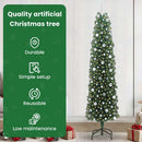 vidaXL Mű karácsonyfa 300 LED-del Zöld 240 cm PVC, acél és műanyag