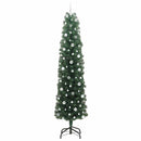 vidaXL Mű karácsonyfa 300 LED-del Zöld 240 cm PVC, acél és műanyag