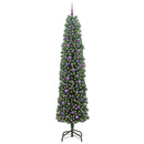 vidaXL Mű karácsonyfa 300 LED-del Zöld 240 cm PVC, acél és műanyag