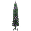vidaXL Mű karácsonyfa 300 LED-del Zöld 240 cm PVC, acél és műanyag