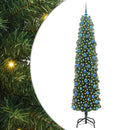 vidaXL Mű karácsonyfa 300 LED-del Zöld 240 cm PVC, acél és műanyag