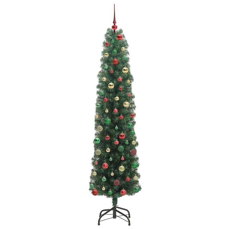 vidaXL Mű karácsonyfa 300 LED-del Zöld 240 cm PVC, acél és műanyag
