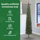 vidaXL Mű karácsonyfa 300 LED-del Zöld 270 cm PVC, acél és műanyag