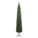 vidaXL Mű karácsonyfa 300 LED-del Zöld 270 cm PVC, acél és műanyag