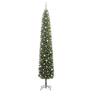 vidaXL Mű karácsonyfa 300 LED-del Zöld 270 cm PVC, acél és műanyag