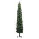 vidaXL Mű karácsonyfa 300 LED-del Zöld 270 cm PVC, acél és műanyag