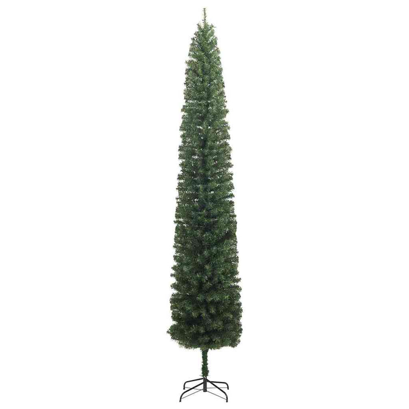 vidaXL Mű karácsonyfa 300 LED-del Zöld 270 cm PVC, acél és műanyag