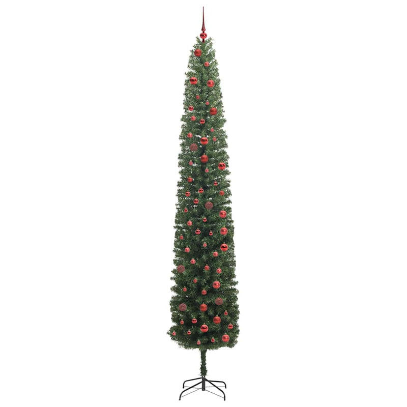 vidaXL Mű karácsonyfa 300 LED-del Zöld 300 cm PVC, acél és műanyag