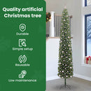 vidaXL Mű karácsonyfa 300 LED-del Zöld 300 cm PVC, acél és műanyag