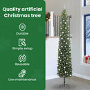 vidaXL Mű karácsonyfa 300 LED-del Zöld 300 cm PVC, acél és műanyag
