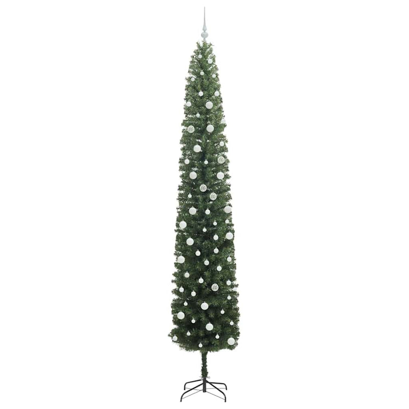 vidaXL Mű karácsonyfa 300 LED-del Zöld 300 cm PVC, acél és műanyag