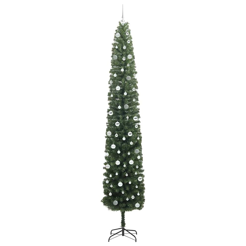 vidaXL Mű karácsonyfa 300 LED-del Zöld 300 cm PVC, acél és műanyag