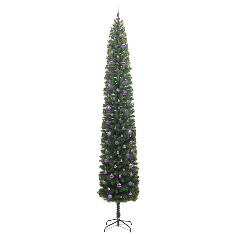 vidaXL Mű karácsonyfa 300 LED-del Zöld 300 cm PVC, acél és műanyag