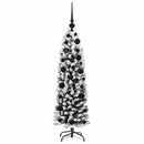 vidaXL Mű karácsonyfa 150 LED-del Zöld 120 cm PVC, acél és műanyag