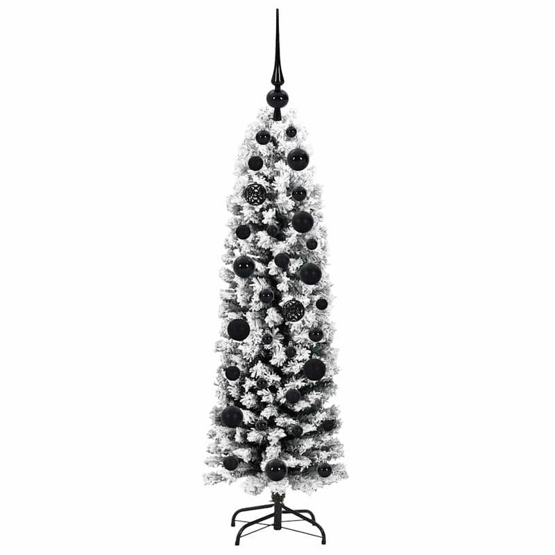 vidaXL Mű karácsonyfa 150 LED-del Zöld 120 cm PVC, acél és műanyag